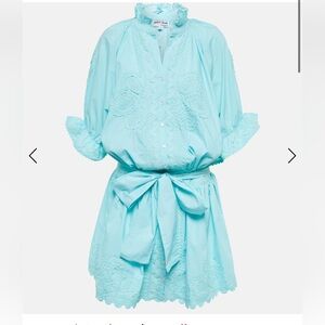 Juliet Dunn London Embroidered cotton poplin minidress size 3